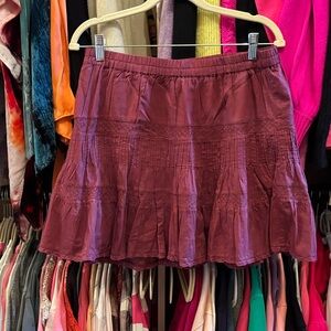 Chic Wine Mini Skirt